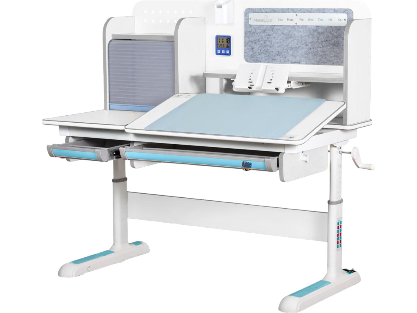 Парта шкільна Mealux Winnipeg Multicolor WG + BL (BD-630 WG + BL Multicolor)